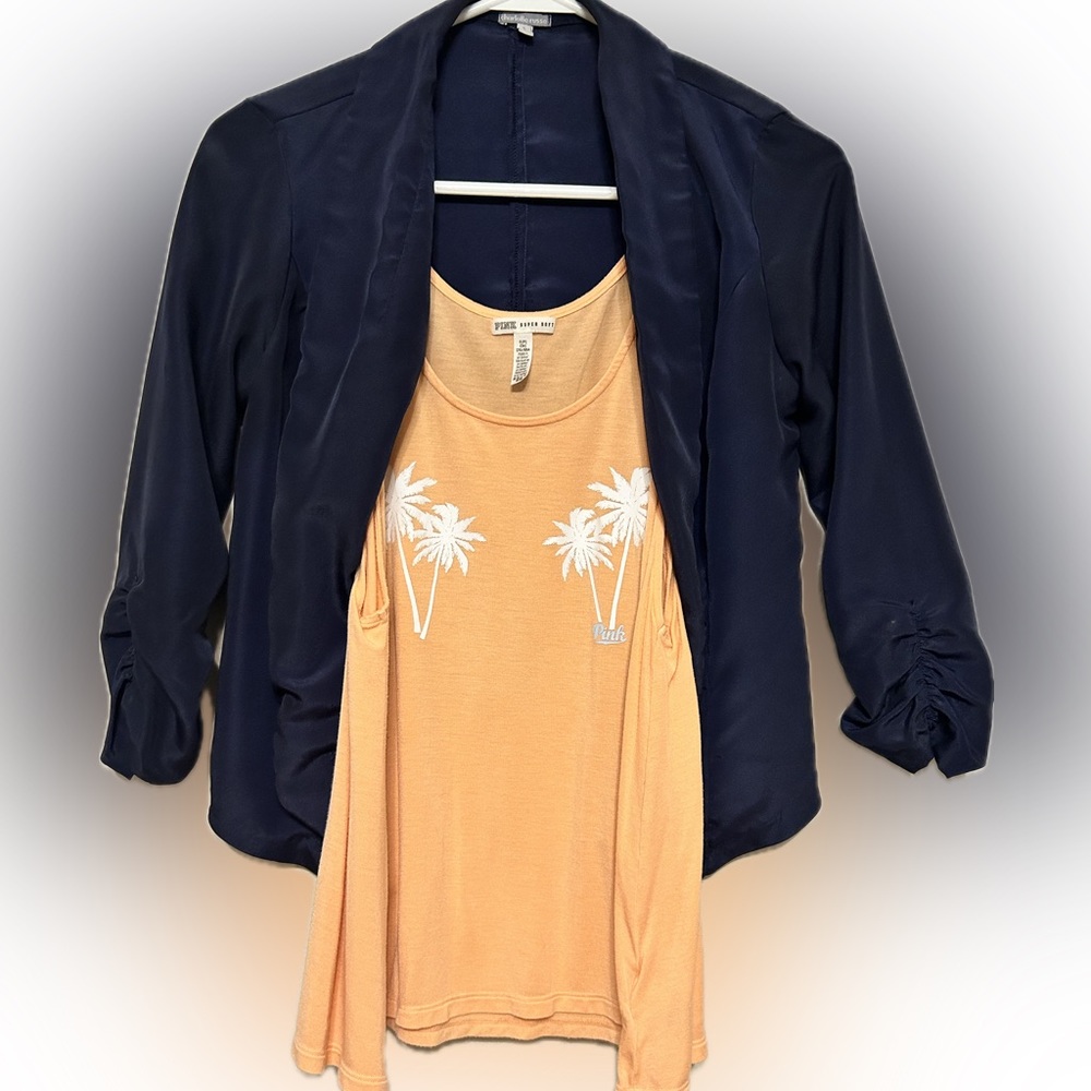 Blazer and Tank combo (Charlotte Russe & PINK)